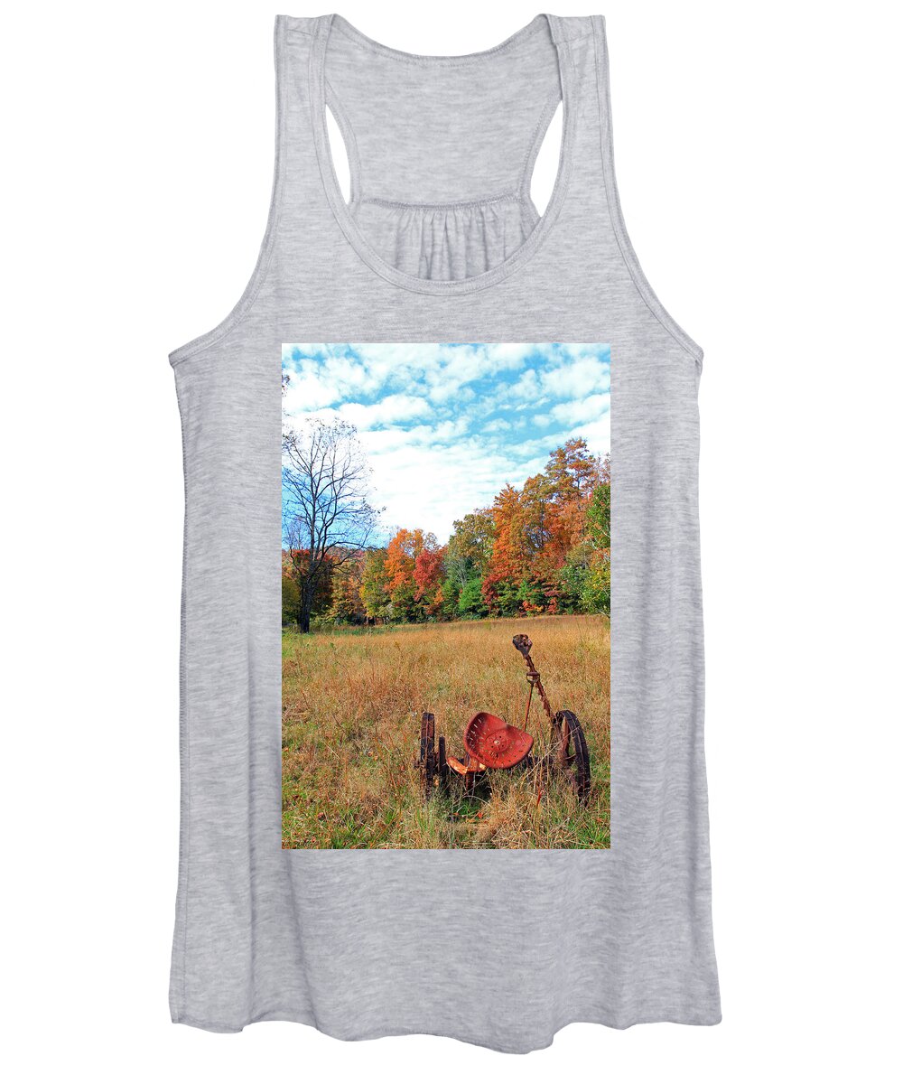 Landscape Women's Tank Top featuring the photograph Road Side Art by Jennifer Robin