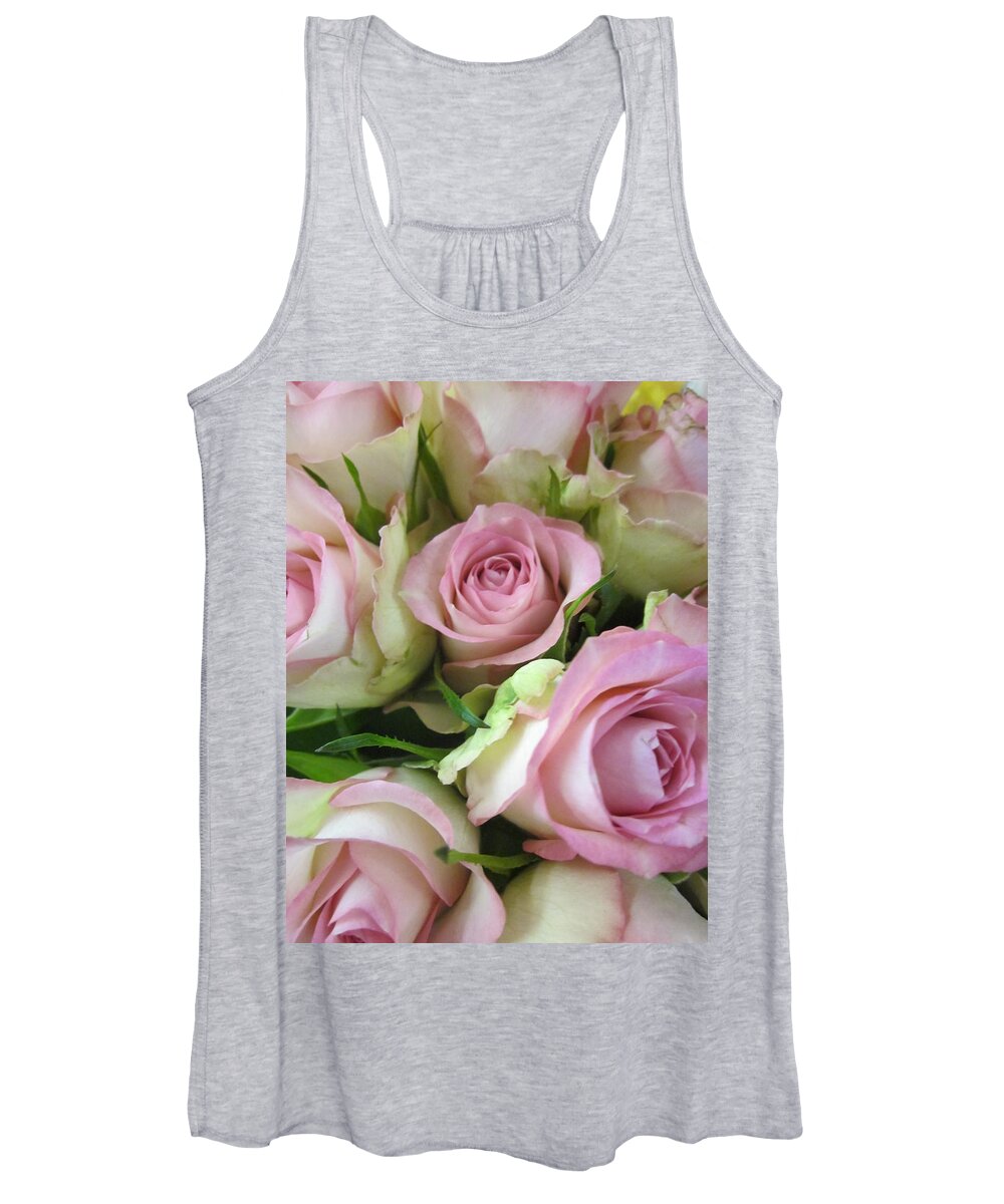 Flowerromance Women's Tank Top featuring the photograph Rose bed by Rosita Larsson