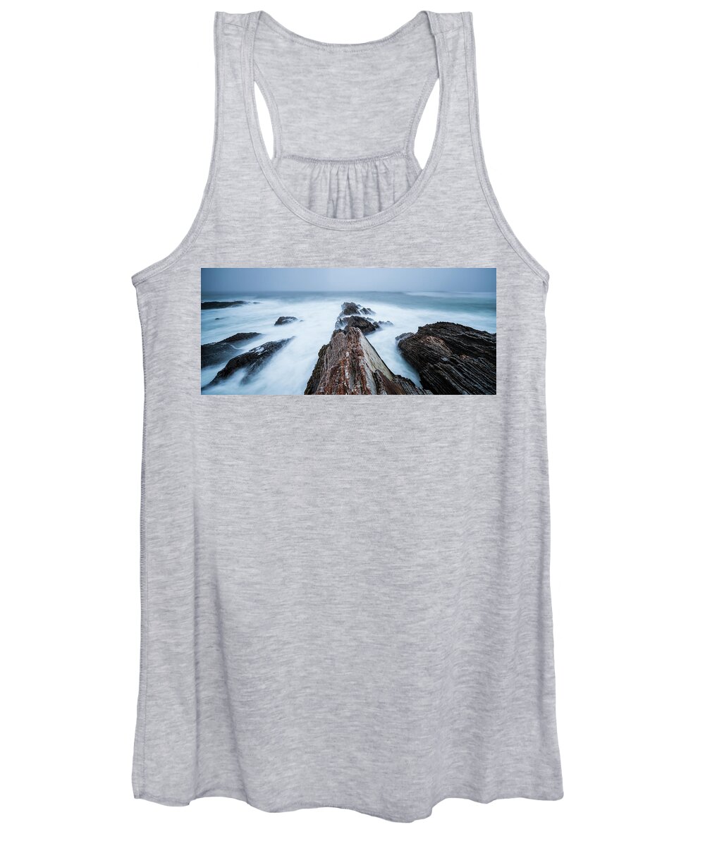 California Women's Tank Top featuring the photograph Rugged Coastal Landscape At Montana De by Cody Duncan