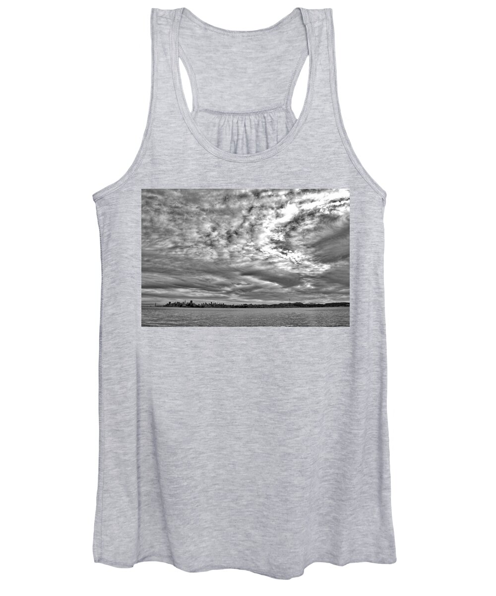 San Francisco Women's Tank Top featuring the photograph San Francisco Clouds by Spencer Hughes