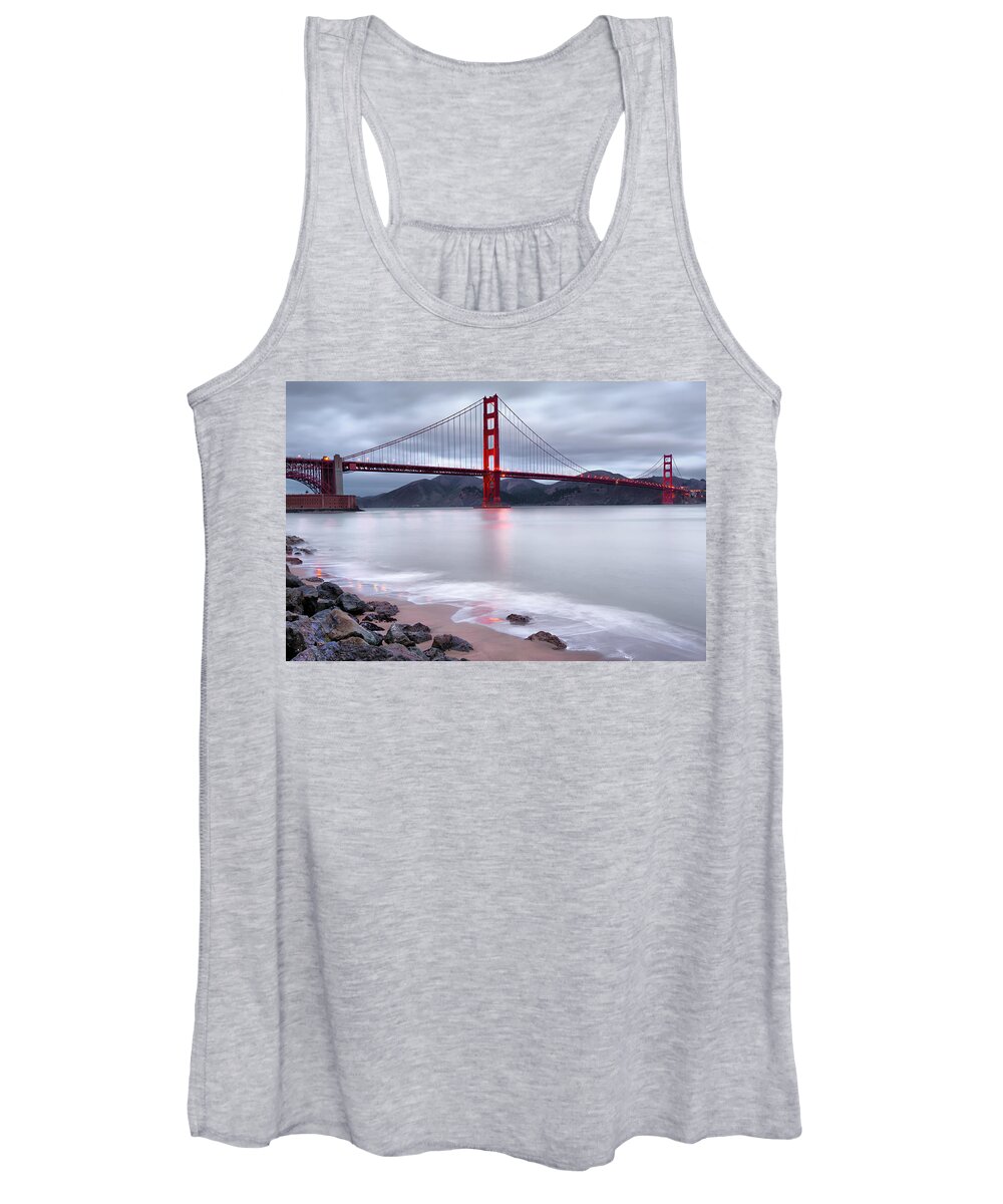 California Wall Art Women's Tank Top featuring the photograph San Francisco's Golden Gate Bridge by Gregory Ballos