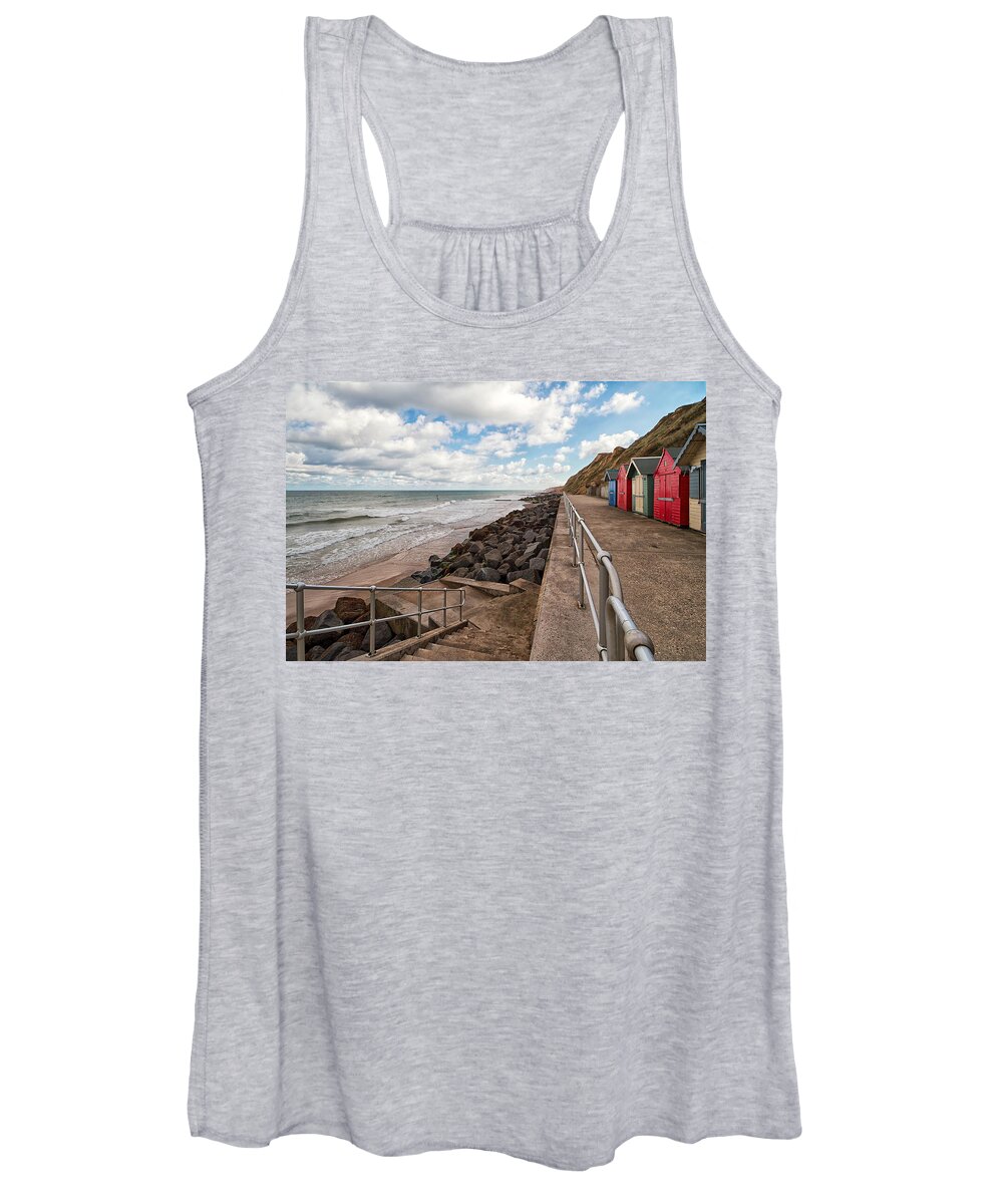 England Women's Tank Top featuring the photograph Seaside Stroll by Shirley Mitchell