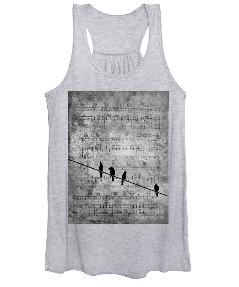 Birds Women's Tank Top featuring the photograph Sing a Song of Sixpence by Andrea Kollo