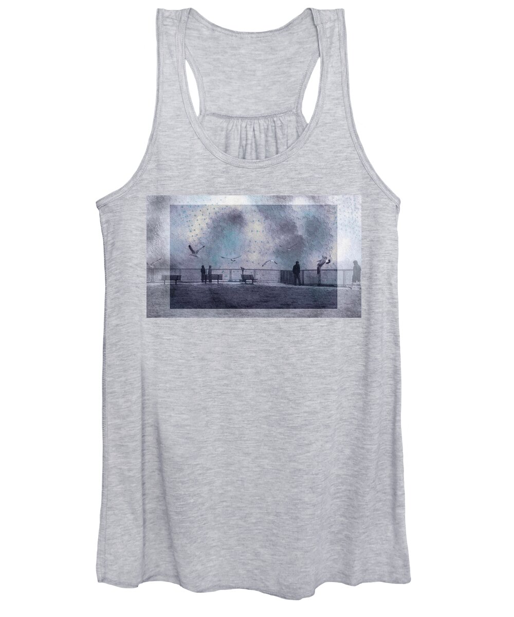 Birds Women's Tank Top featuring the photograph Sky dance by Suzy Norris