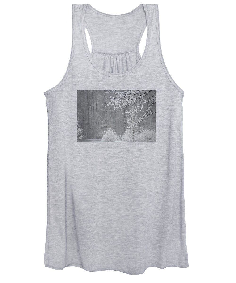 Snow Women's Tank Top featuring the photograph Snowy Day by Valerie Collins