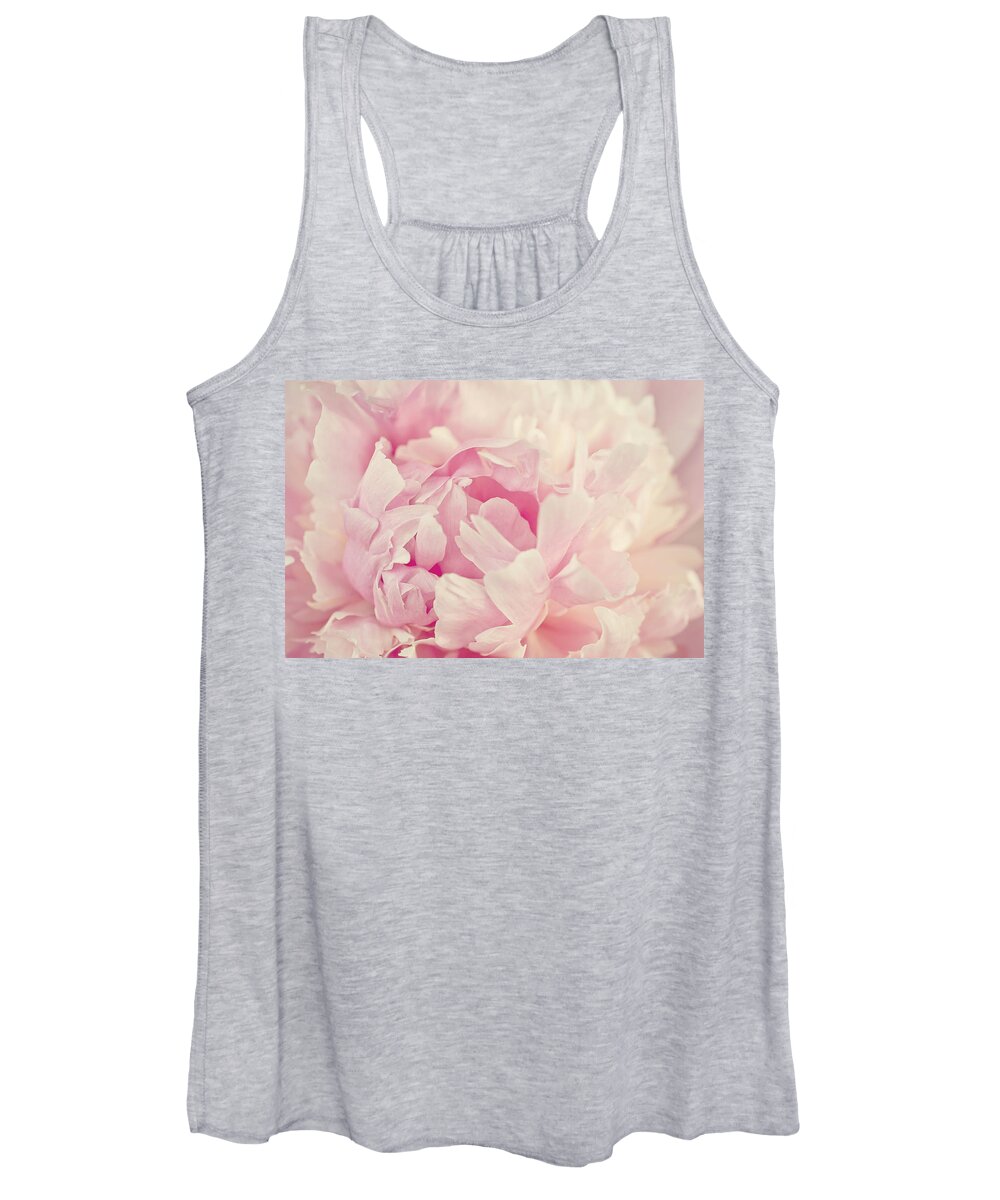 Peony Women's Tank Top featuring the photograph Soft Peony by Gwen Gibson