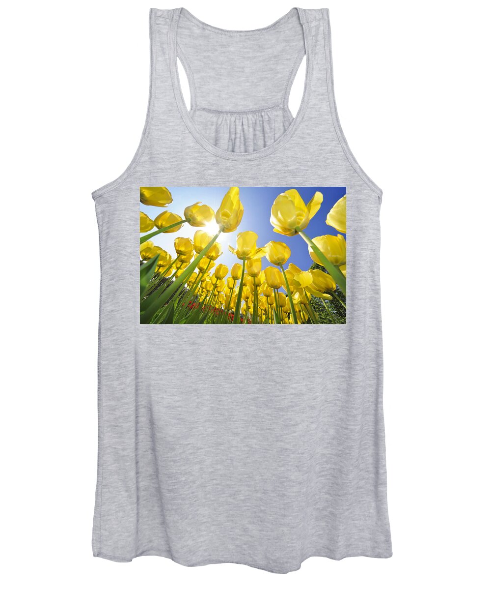 Colourful Women's Tank Top featuring the photograph Spring flowers 5 by Arterra Picture Library