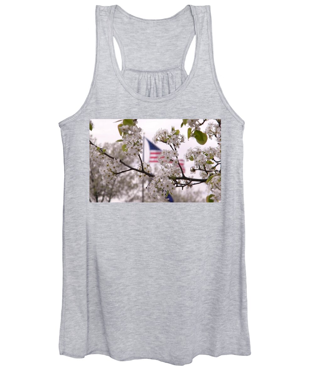 Usa Women's Tank Top featuring the digital art Springtime In The South by Matthew Seufer