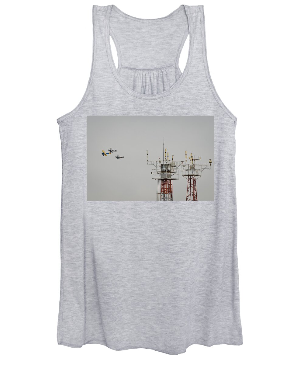 Fighers Women's Tank Top featuring the photograph Flight by Pablo Lopez