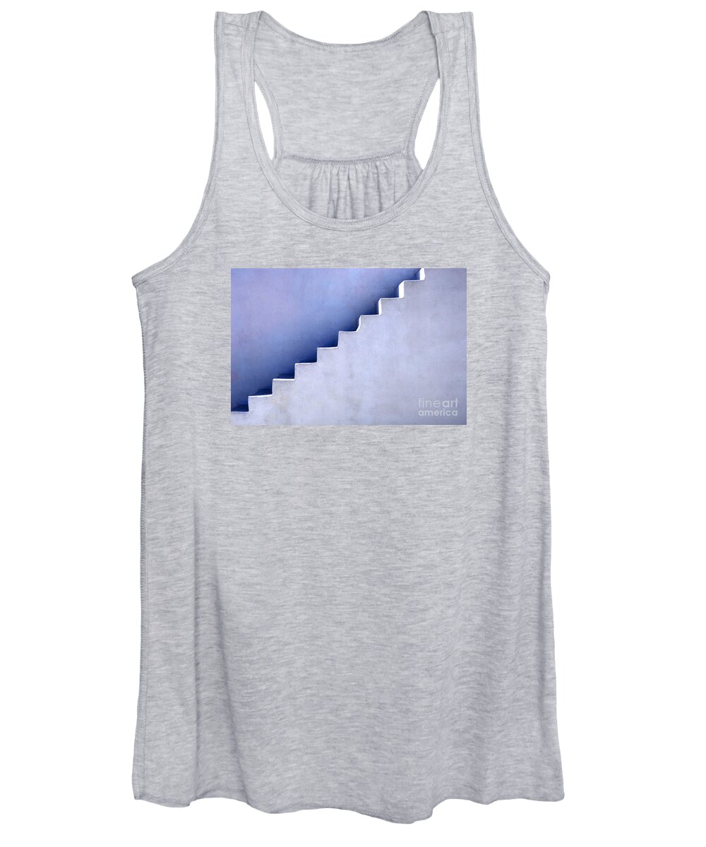 Stair Women's Tank Top featuring the photograph Stairs In Santorini by Bob Christopher