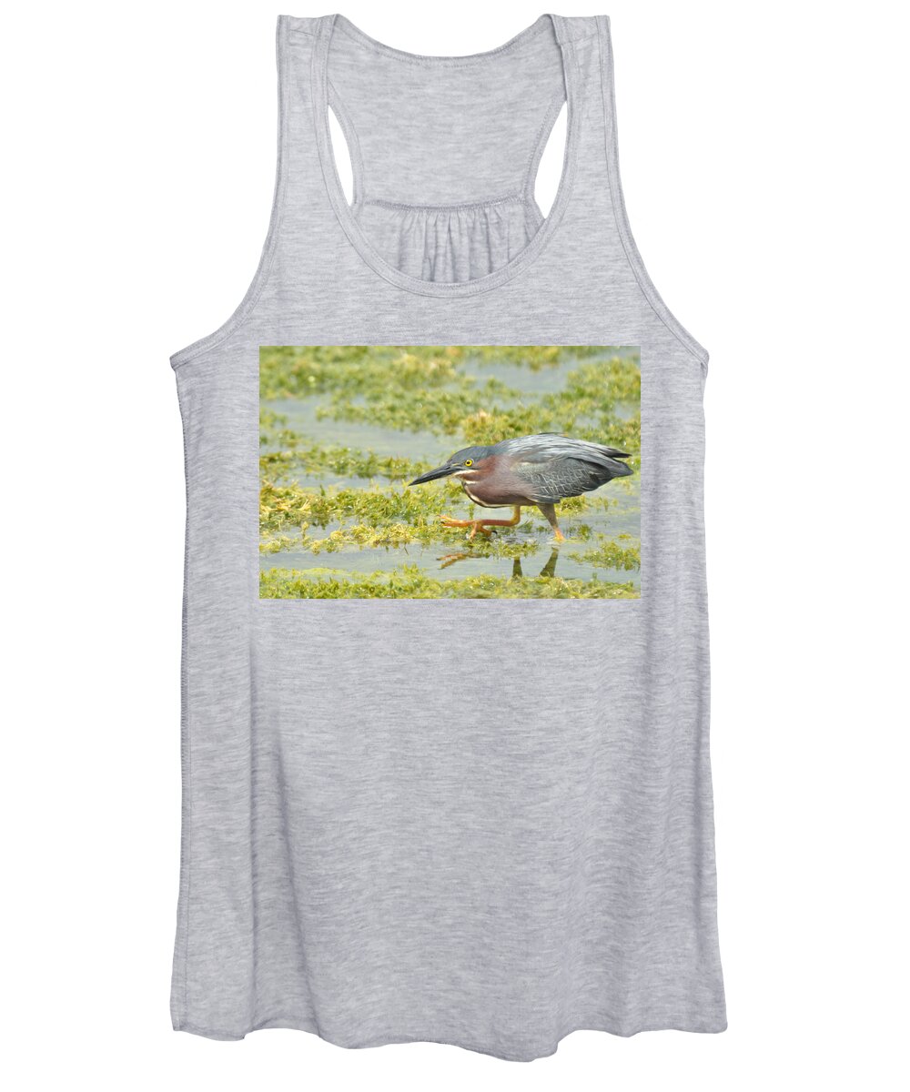 Green Women's Tank Top featuring the photograph Stepping Out by Frank Madia