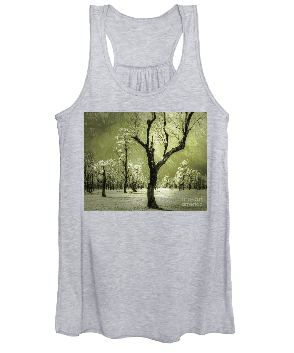 Monochrome Women's Tank Top featuring the photograph Still Standing by Edmund Nagele FRPS