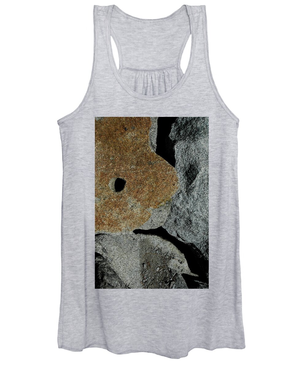 Rock Women's Tank Top featuring the photograph Stoney Kiss by Donna Blackhall