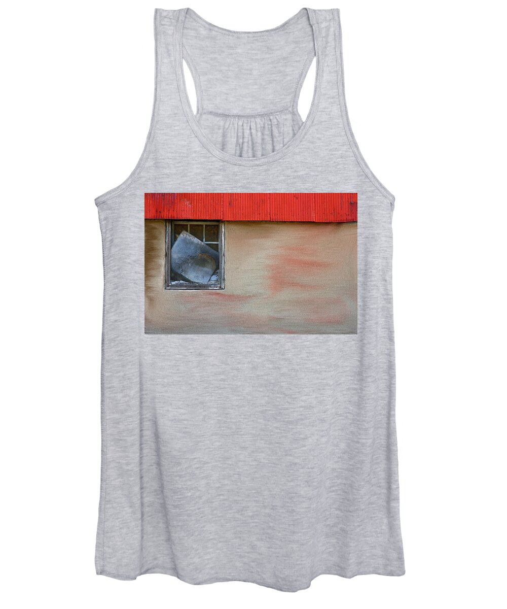 Roof Women's Tank Top featuring the photograph Stucco Flow by Randy Pollard
