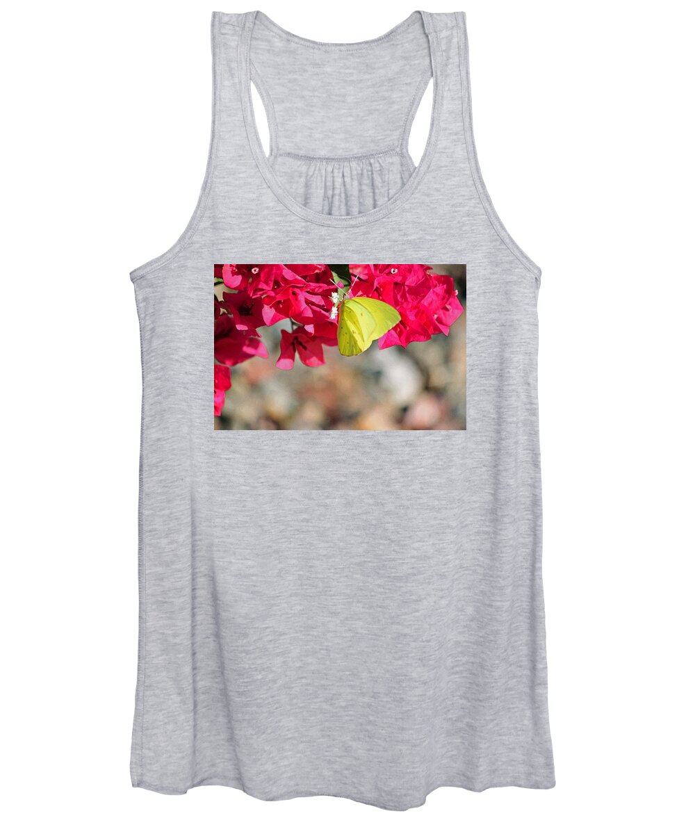 Photograph Women's Tank Top featuring the photograph Summer Garden II in Watercolor by Suzanne Gaff