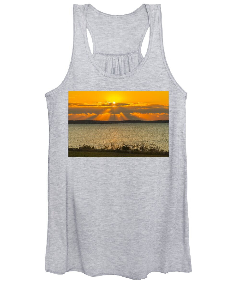 Sunrise Women's Tank Top featuring the photograph Here comes the Sun by Nautical Chartworks