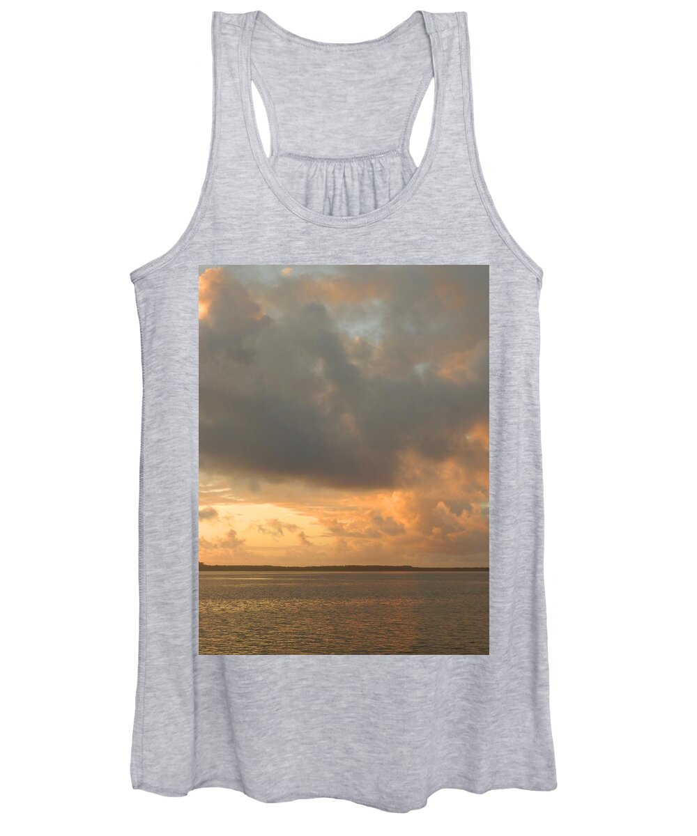 Sunset Women's Tank Top featuring the photograph Sunset Before Funnel Cloud 4 by Gallery Of Hope 