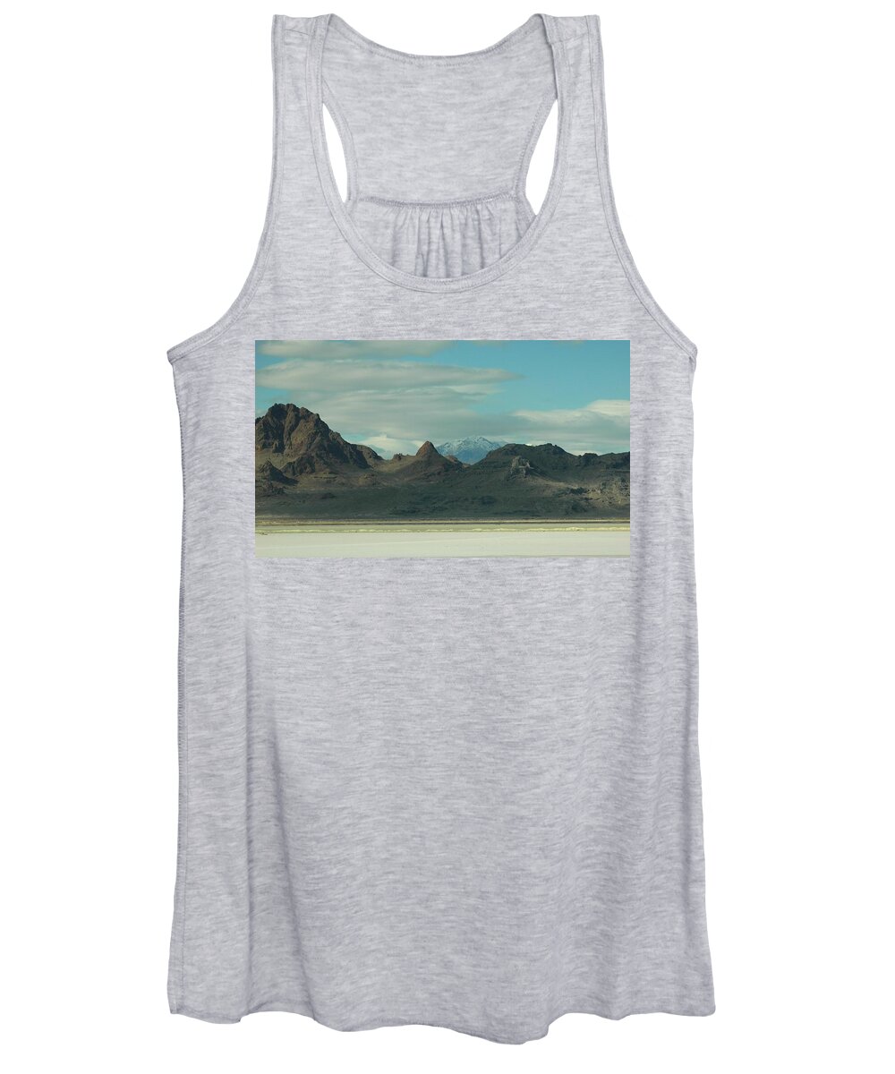 Diane Strain Women's Tank Top featuring the painting Surreal Mountains in Utah #5 by Diane Strain