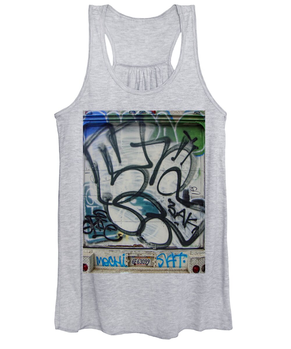 Graffiti Women's Tank Top featuring the photograph Tailgate Party by Donna Blackhall