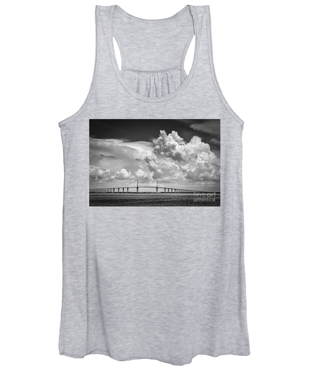 Clouds Women's Tank Top featuring the photograph The Beautiful Skyway by Marvin Spates