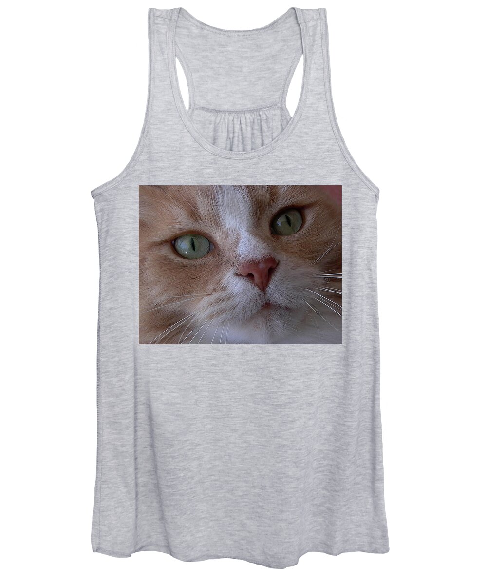 Cat Eyes Women's Tank Top featuring the photograph The Cat Eyes by Dragan Kudjerski