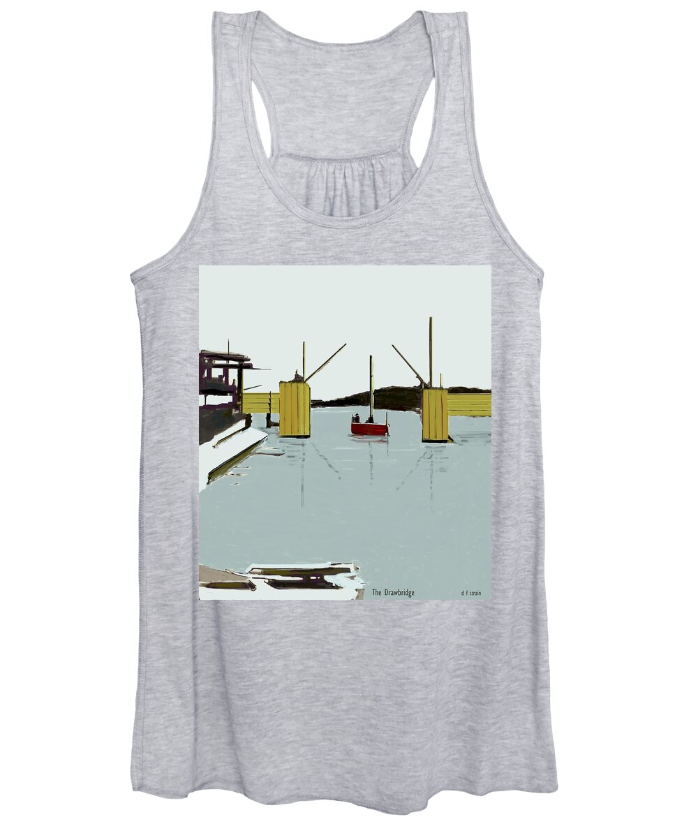  Women's Tank Top featuring the painting The Drawbridge  Number 4 by Diane Strain