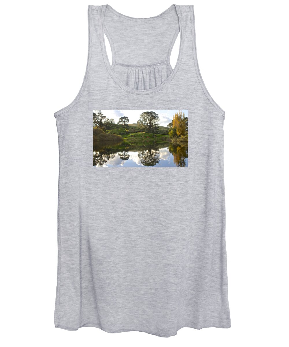 Autumn Women's Tank Top featuring the photograph The Shire Middle Earth by Venetia Featherstone-Witty