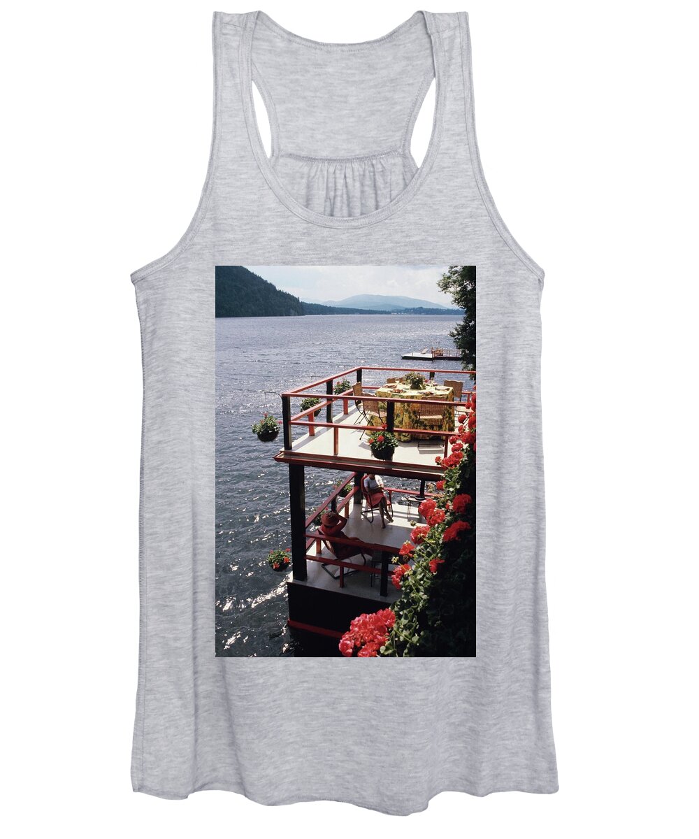 Home Women's Tank Top featuring the photograph The Wyker's Deck by Ernst Beadle