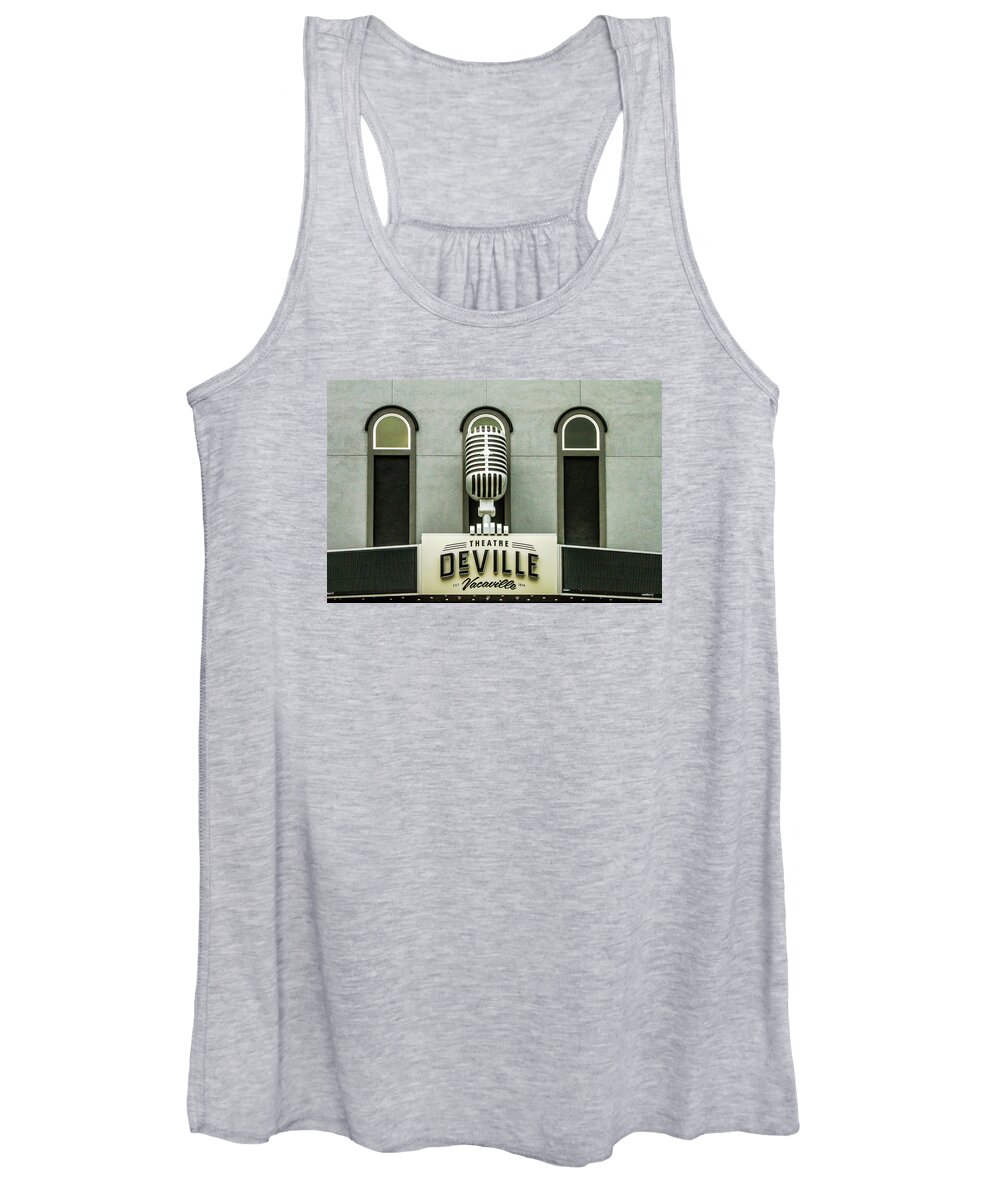 Deville Women's Tank Top featuring the photograph Theatre DeVille by Bill Gallagher