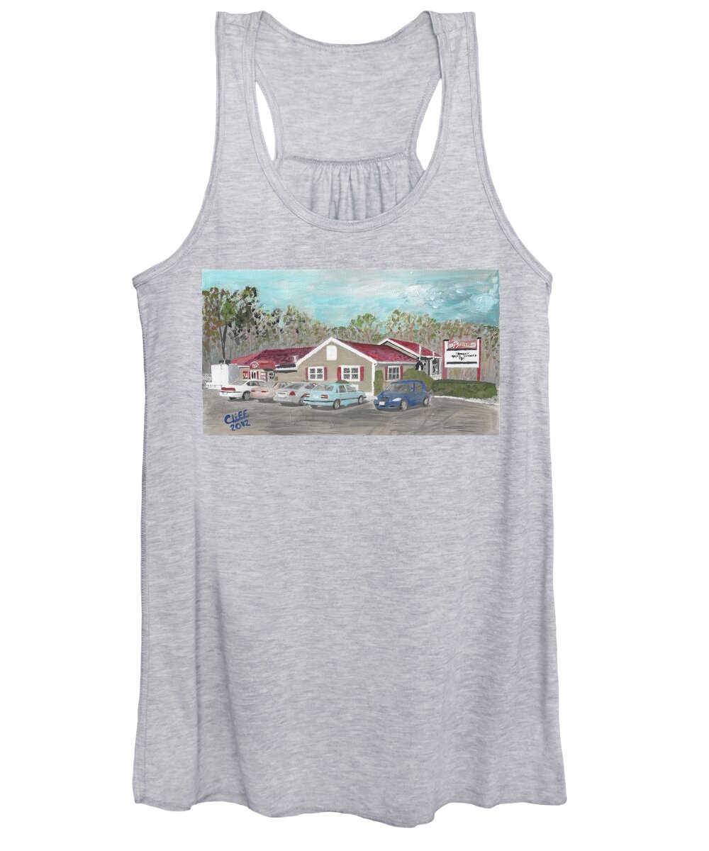 Food&beverage Women's Tank Top featuring the painting TJ Spirits by Cliff Wilson