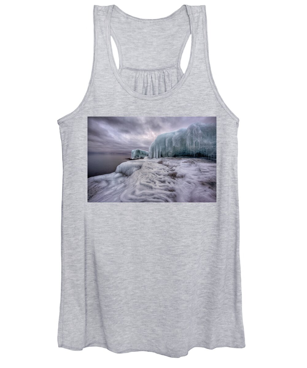 Blue Hour Women's Tank Top featuring the photograph Tofte Oce Formations by Jakub Sisak