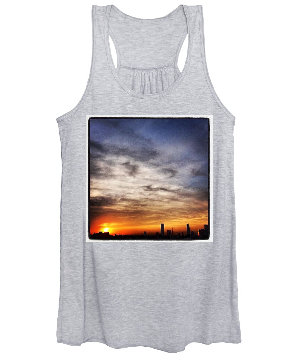  Women's Tank Top featuring the photograph Tokyo Sunset by Lorelle Phoenix