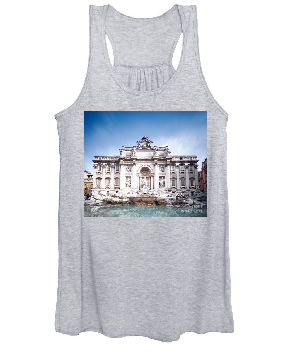 Rome Women's Tank Top featuring the photograph Trevi fountain in Rome by Matteo Colombo