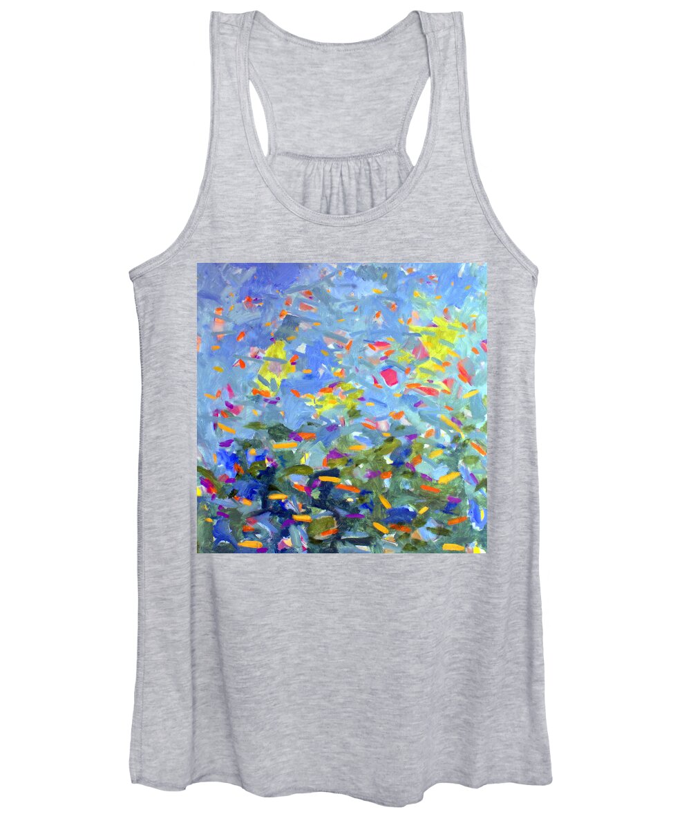 Landscape Women's Tank Top featuring the painting Untitled #14 by Steven Miller