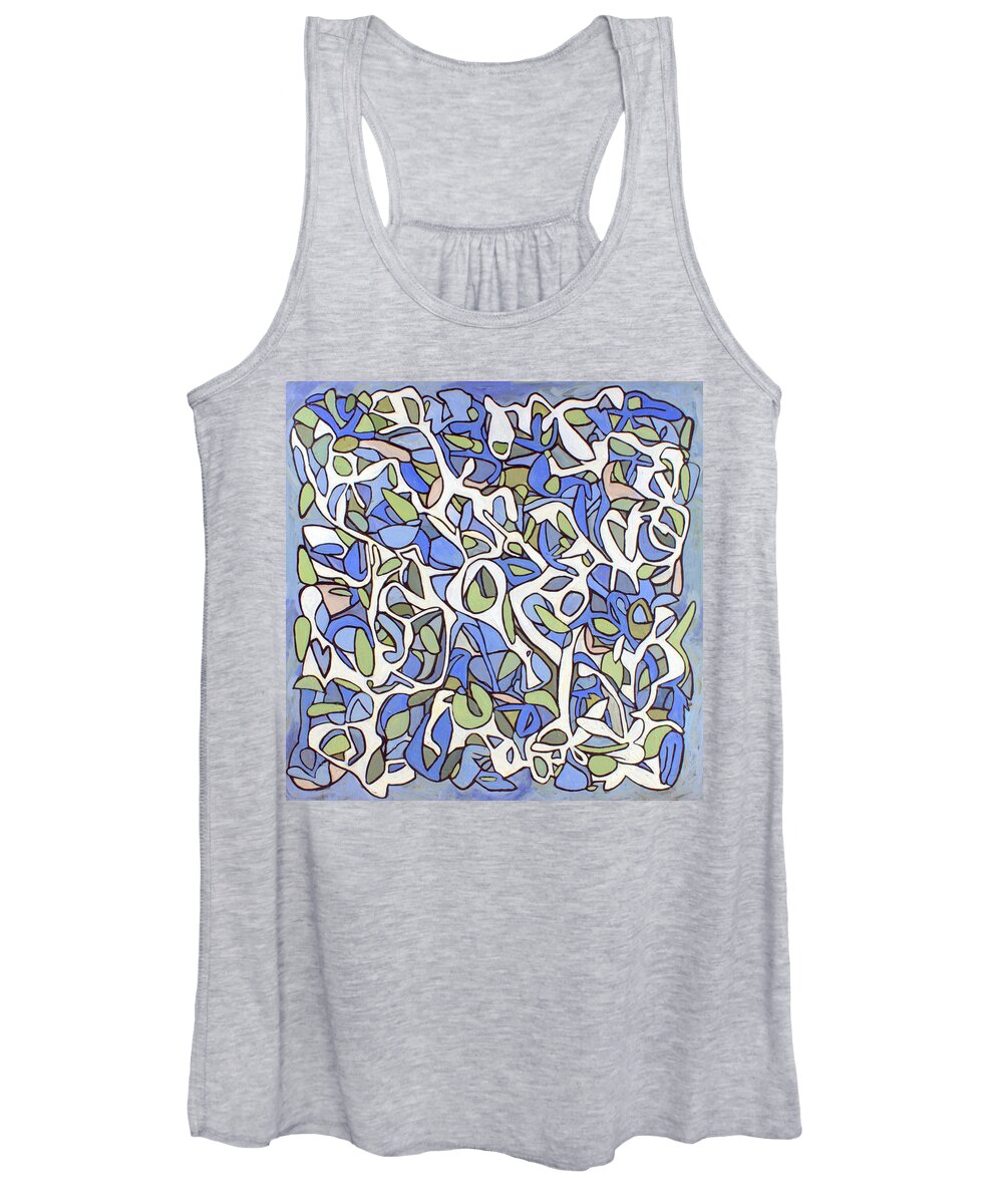 Abstract Women's Tank Top featuring the painting Untitled #36 by Steven Miller