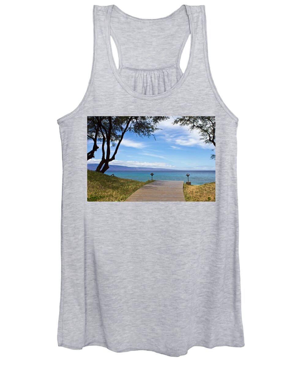 Tropical Women's Tank Top featuring the photograph Walking In to Bliss by Christie Kowalski
