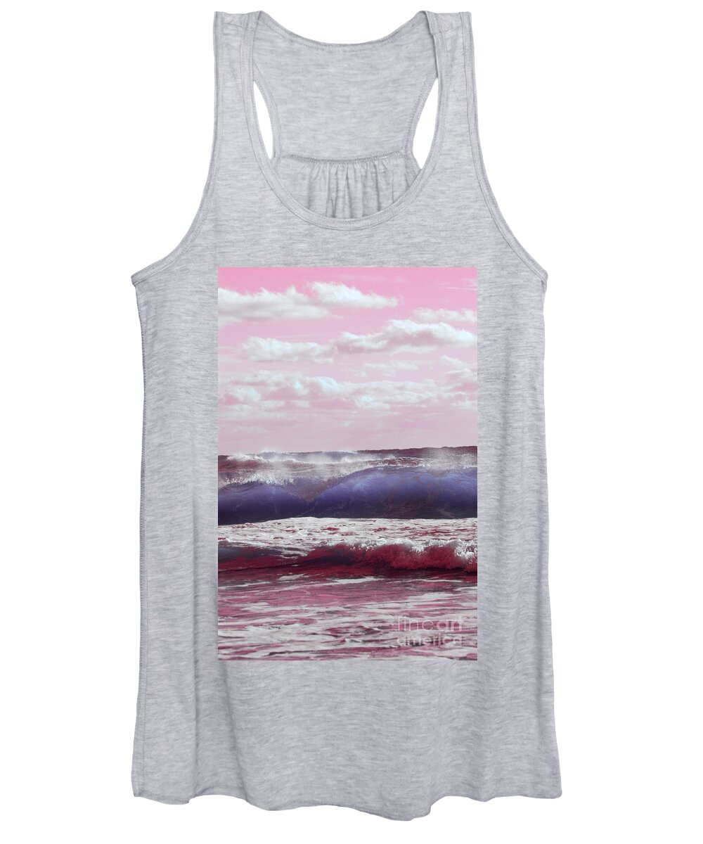 Ocean Women's Tank Top featuring the photograph Wave Formation 2 by Anthony Wilkening