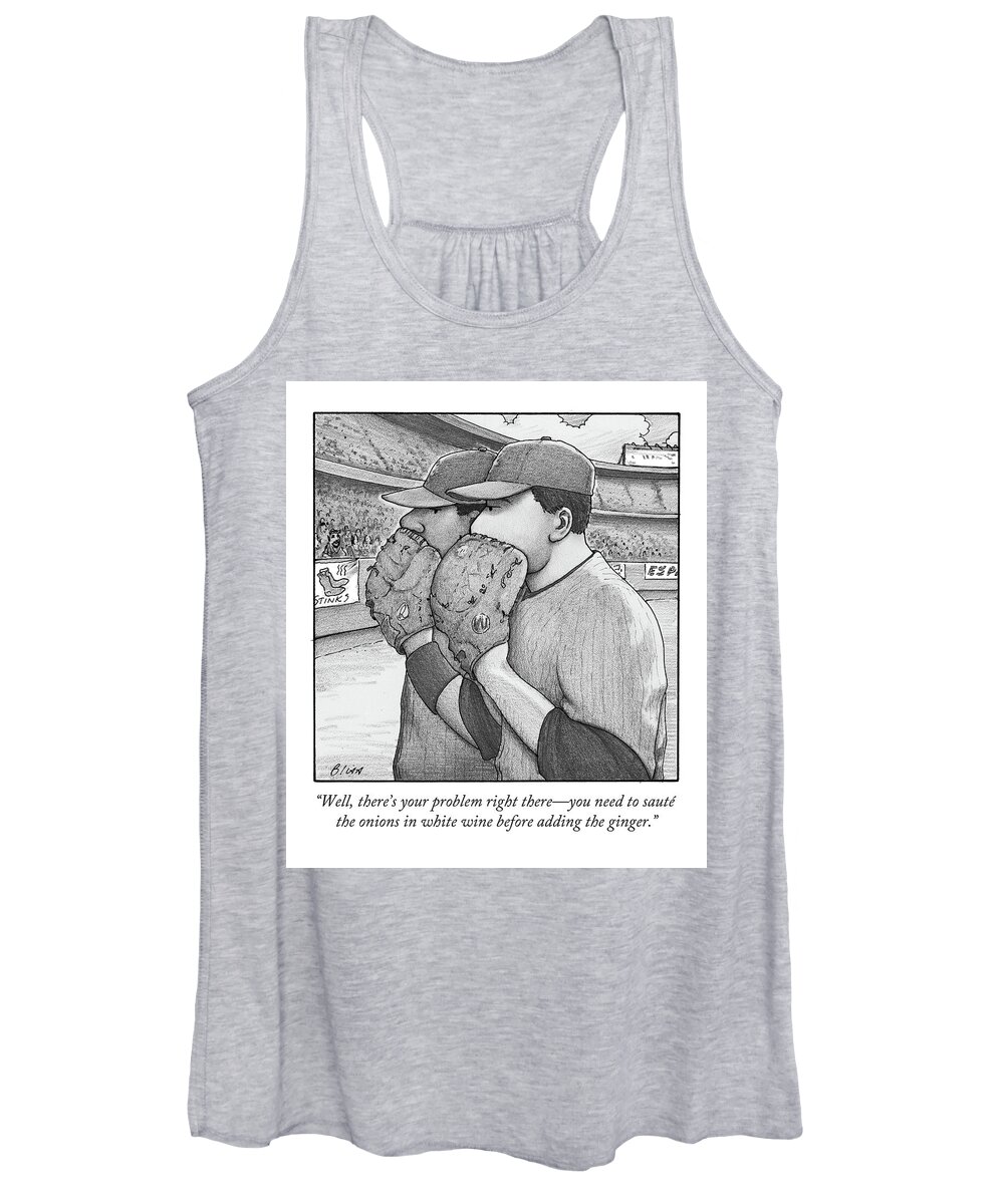 Well Women's Tank Top featuring the drawing Well, There's Your Problem Right There - You Need by Harry Bliss