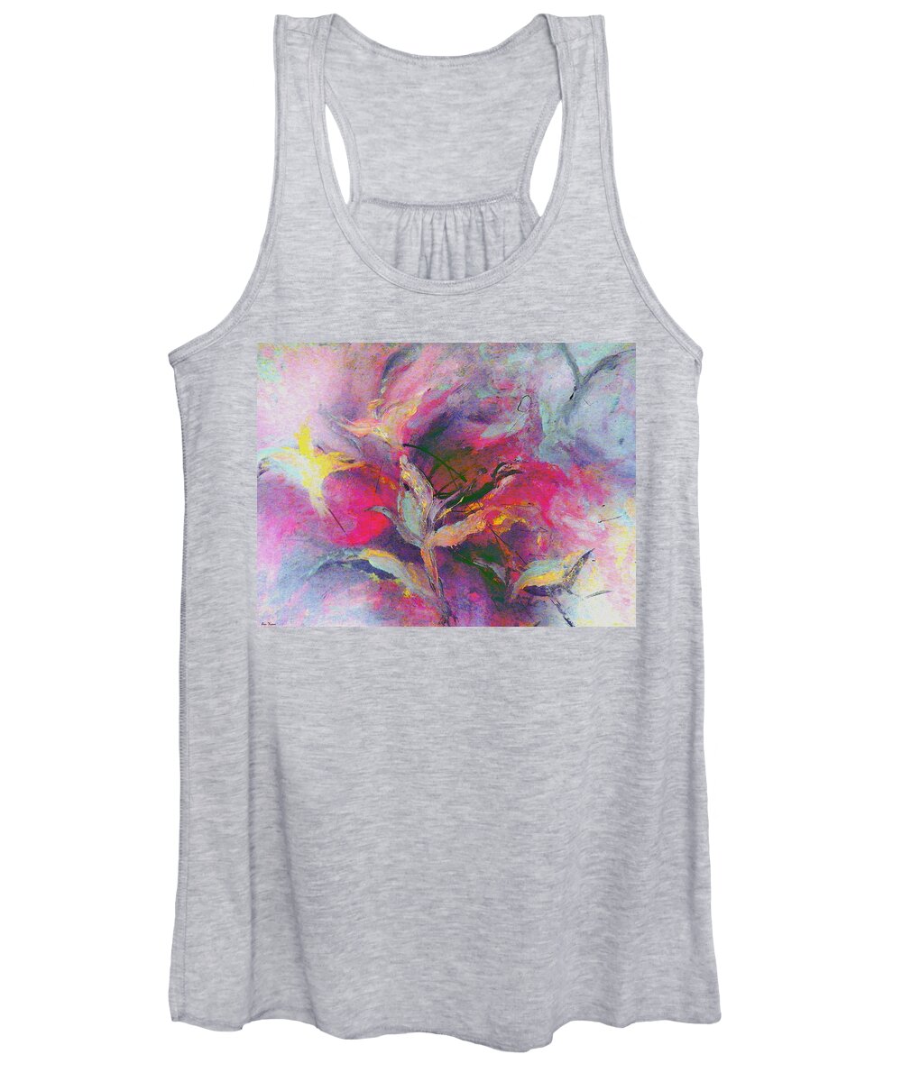 Bird Women's Tank Top featuring the painting What Do You See by Lisa Kaiser