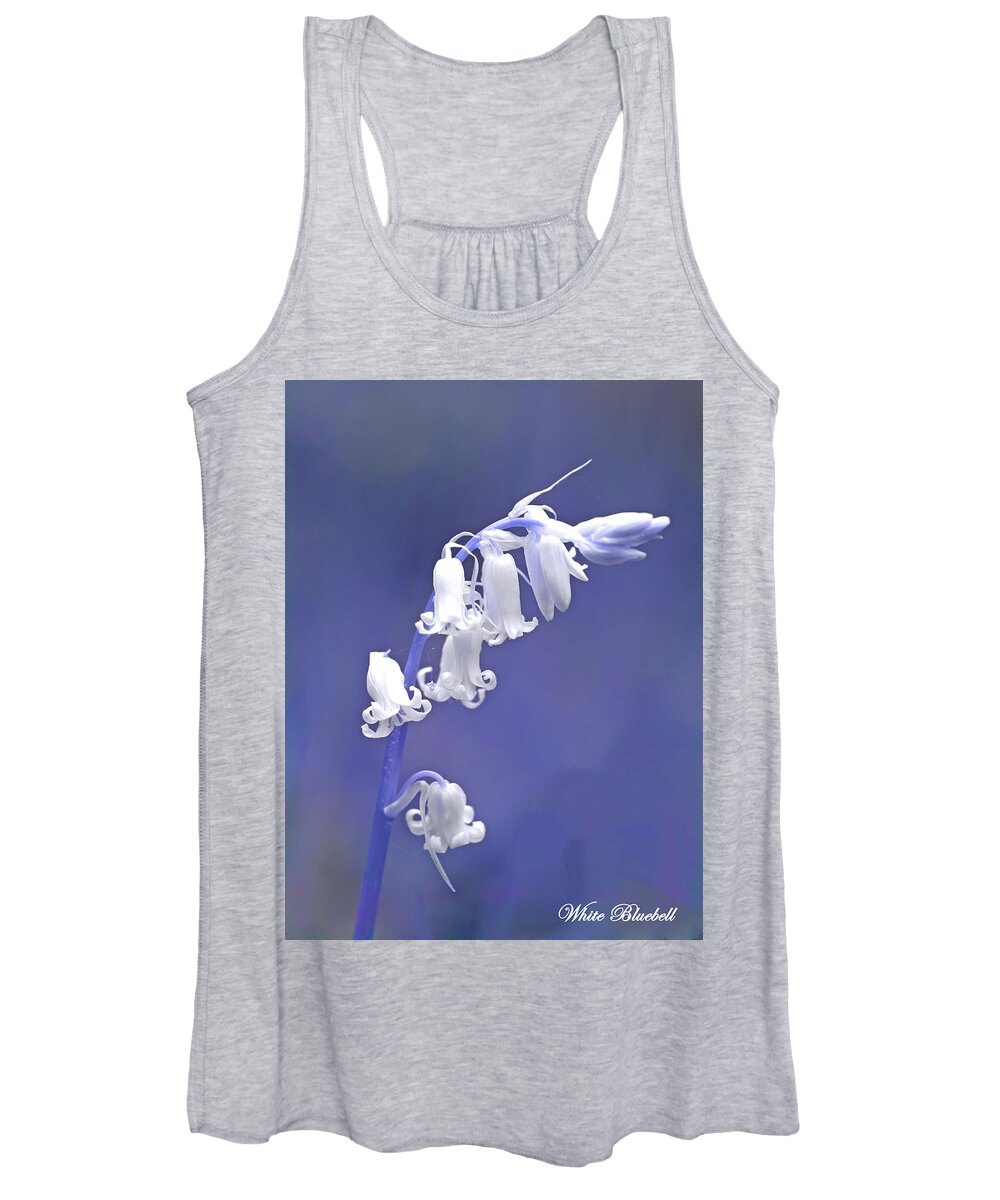 Bluebell Women's Tank Top featuring the photograph White Bluebell by David Birchall