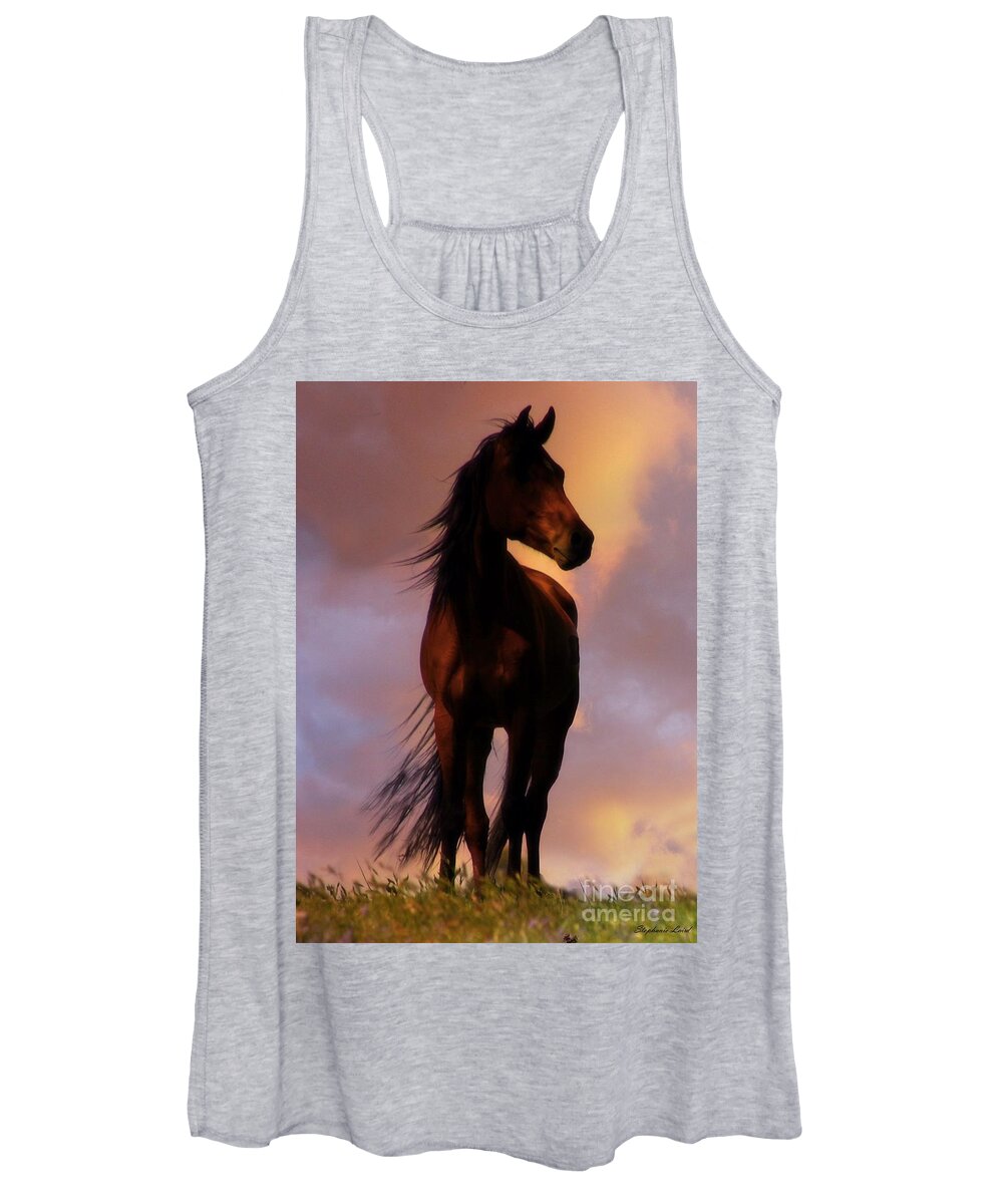 Horse Women's Tank Top featuring the photograph Wind Swept by Stephanie Laird