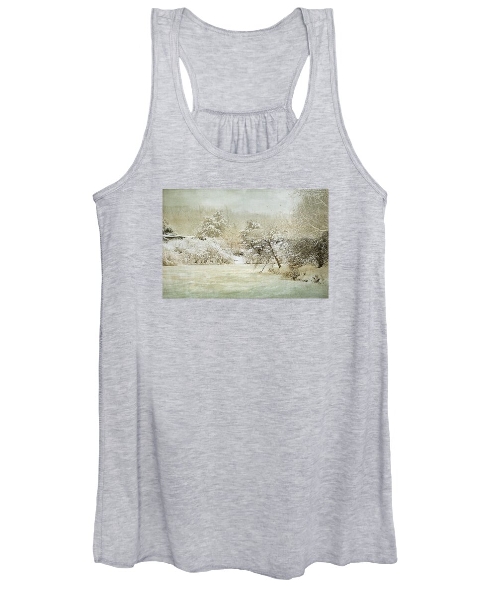 Winter Women's Tank Top featuring the photograph Winter Silence by Julie Palencia