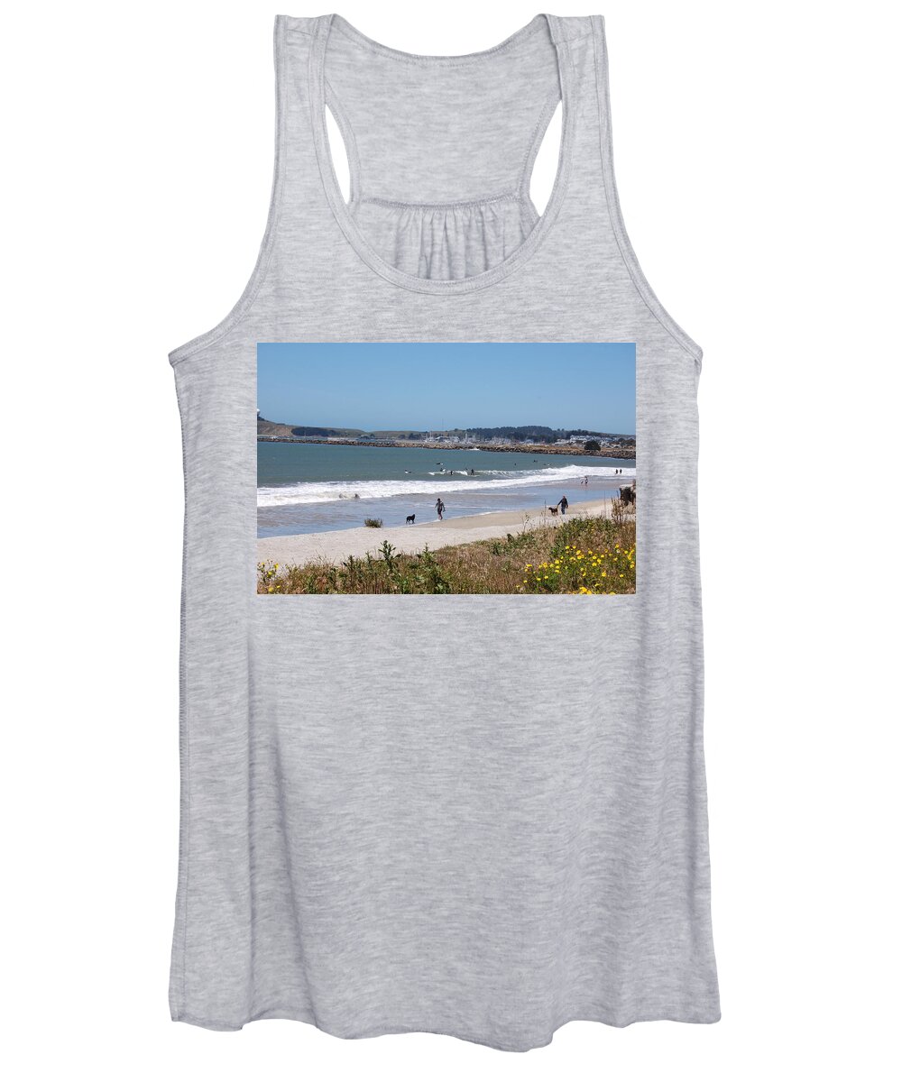 California Women's Tank Top featuring the photograph California Beach by Carolyn Donnell