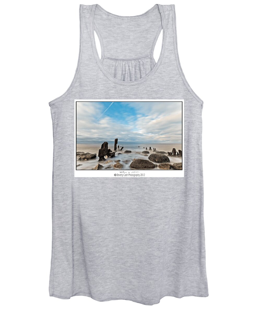 Groynes Women's Tank Top featuring the photograph What Remains by B Cash