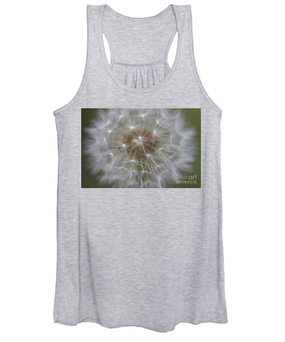 Dandelion Women's Tank Top featuring the photograph Dandelion Clock. by Clare Bambers