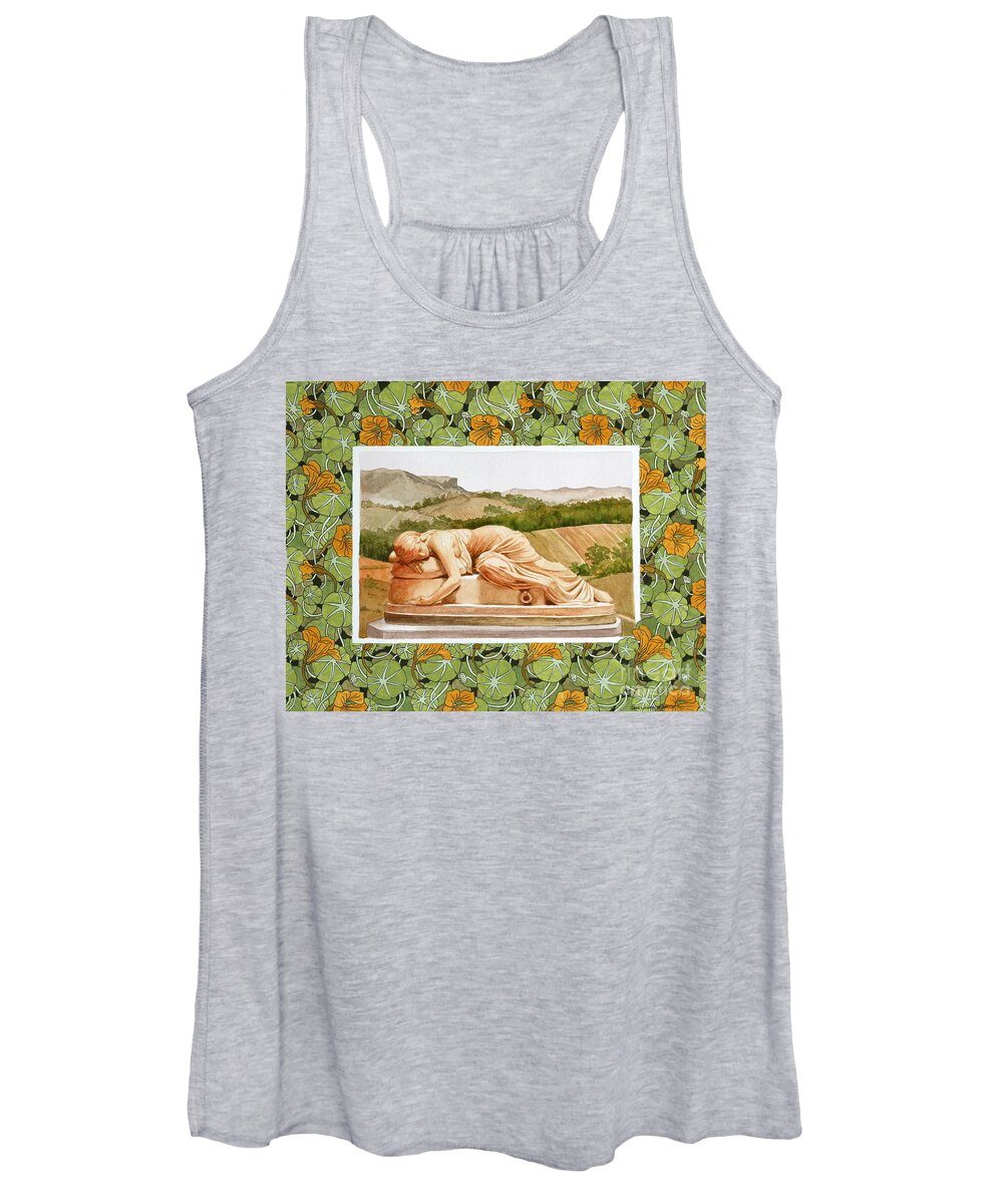 Jan Lawnikanis Women's Tank Top featuring the painting Dreamer by Jan Lawnikanis
