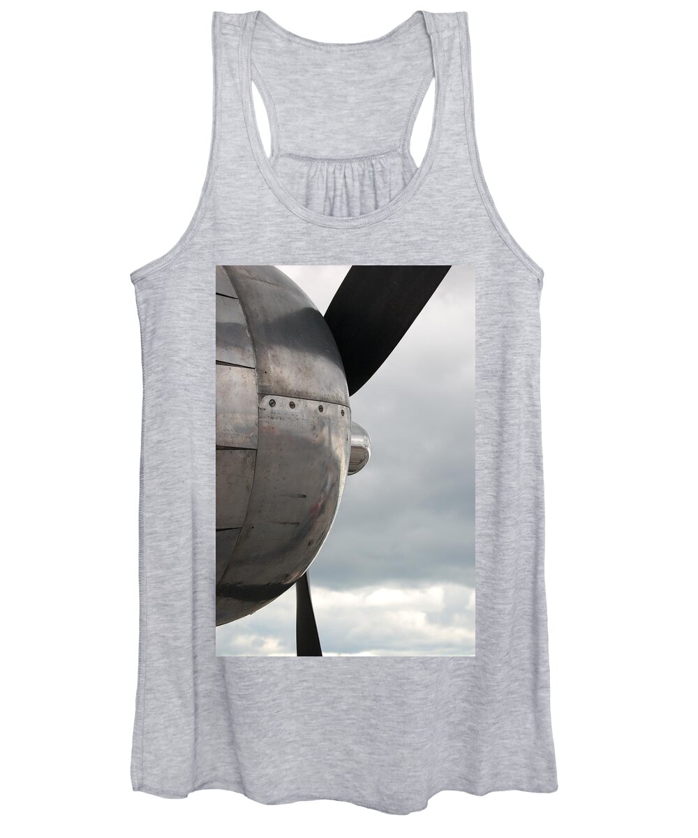 Propellors Women's Tank Top featuring the photograph Prop in Sky by Randy J Heath