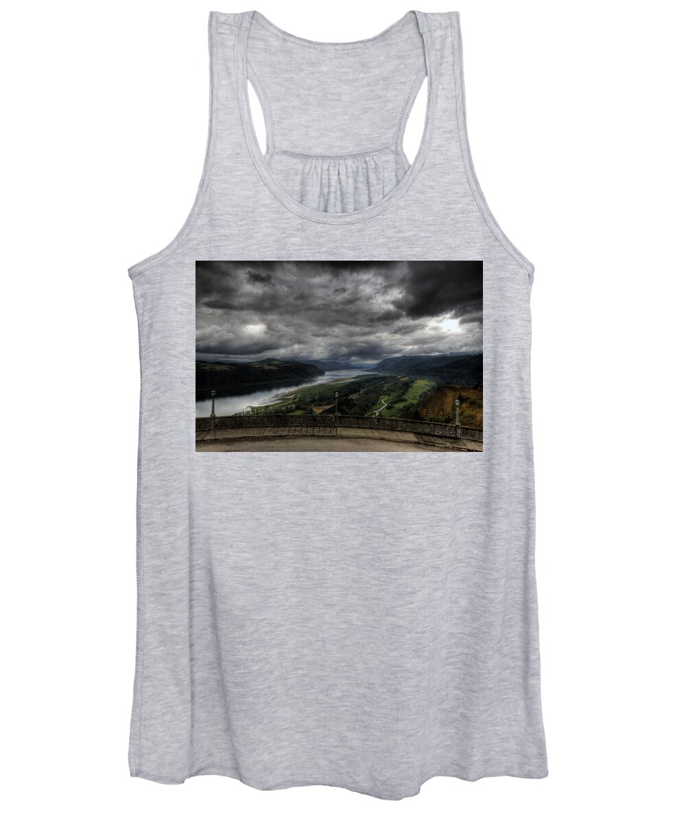 Hdr Women's Tank Top featuring the photograph Vista House View by Brad Granger