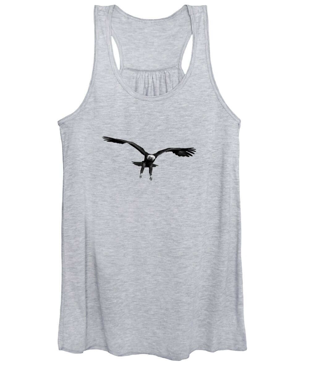 Bald Eagle Women's Tank Top featuring the photograph Bald Eagle Landing #2 by Jeff Phillippi