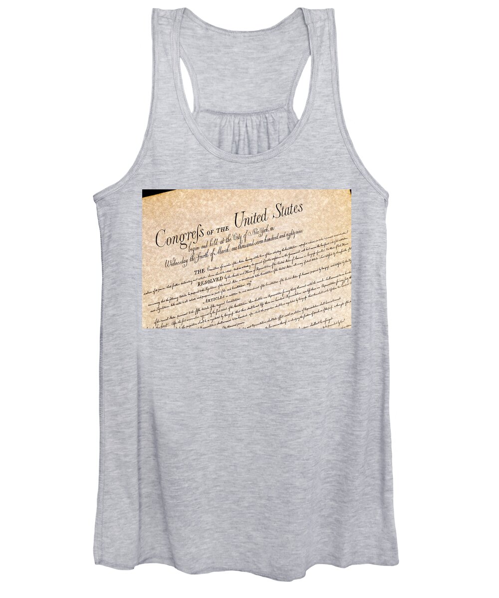 1700s Women's Tank Top featuring the photograph Bill of Rights #2 by Jack R Perry